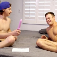 Clay Anker and Michael Evans At Gayhoopla