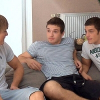 Mick Lovell, Ariel Vanean and Colin Hewitt At Belami