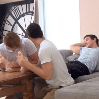 Mick Lovell, Ariel Vanean and Colin Hewitt At Belami