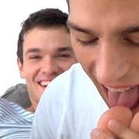 Mick Lovell, Ariel Vanean and Colin Hewitt At Belami