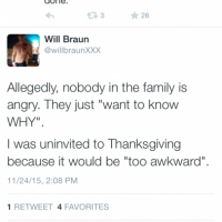 Gay Porn Star Will Braun Uninvited From Thanksgiving