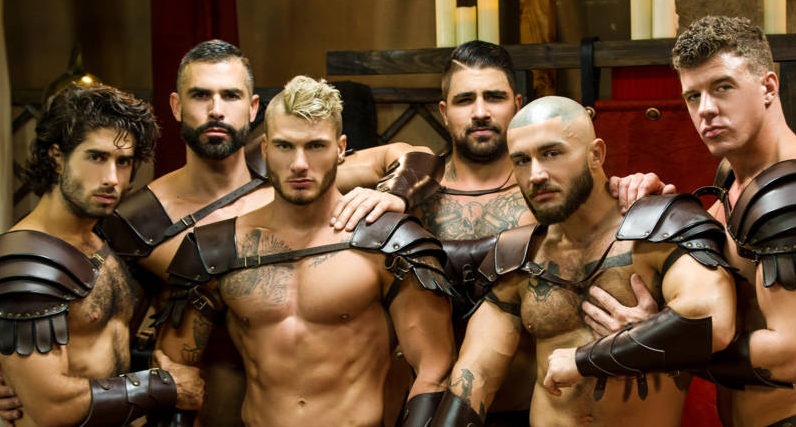 Francois Sagat Leather Porn - Porn Superstar Orgy For Sacred Band of Thebes Finale ...